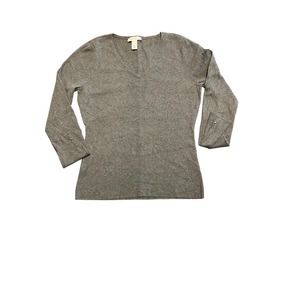 White House Black Market Gray Sweater Size Large